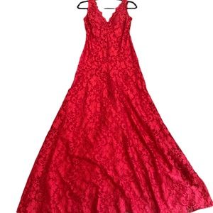 Red Lace formal dress